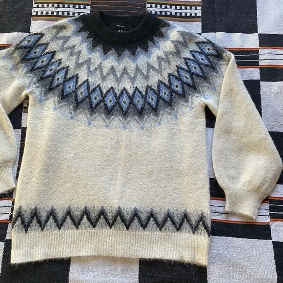 Vero Moda Fair Isle Alpaca Wool Blend Sweater. Medium. So Soft And Warm! - Picture 10 of 13